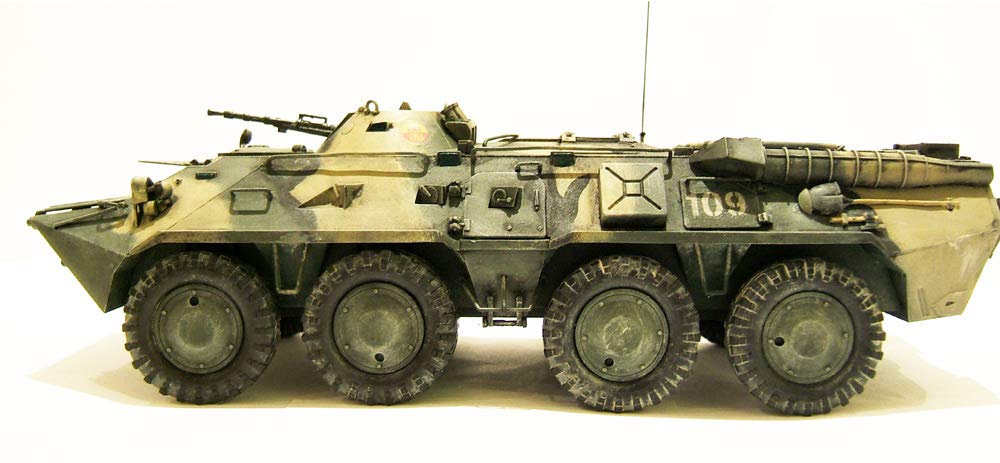 Amazon | ズベズダ 1/35 BTR-80 ロシア兵員 輸送車 プラモデル ZV3558